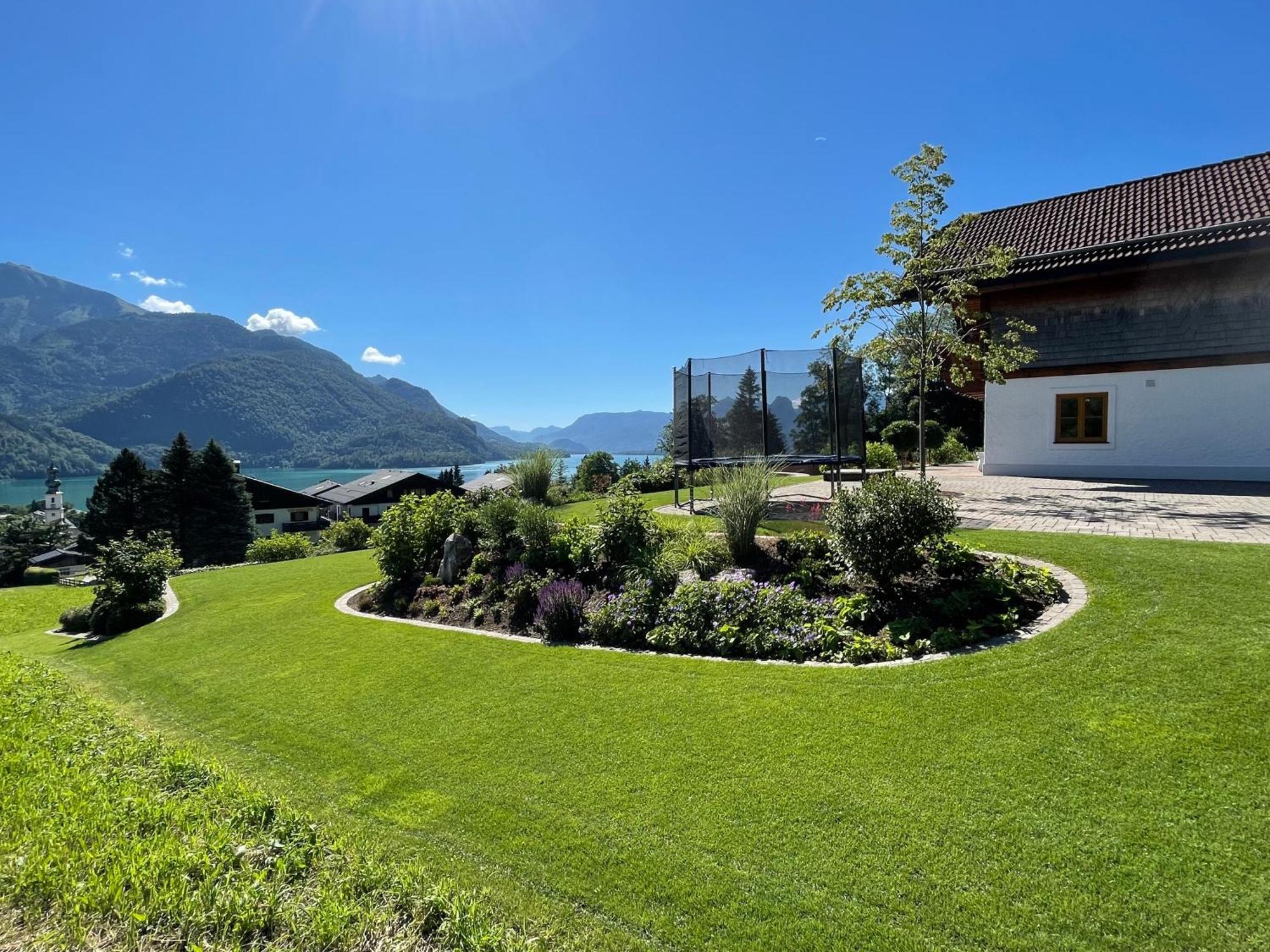 Ferienwohnung Schossleitner - Der Wohlfuehl-Ansitz Am Wolfgangsee Mit Weitblick Sankt Gilgen Exterior foto