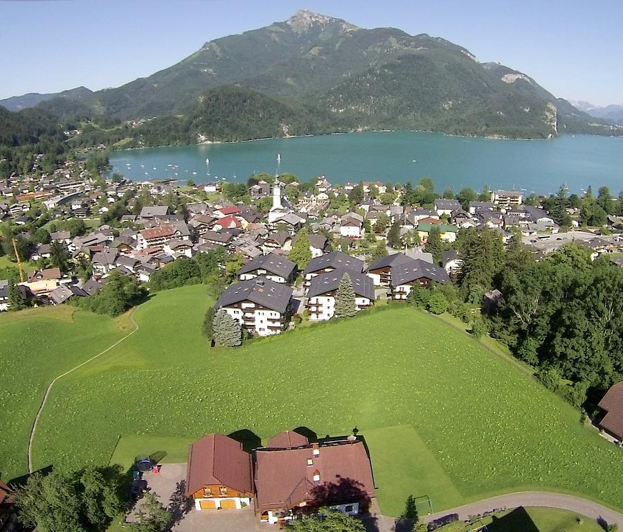 Ferienwohnung Schossleitner - Der Wohlfuehl-Ansitz Am Wolfgangsee Mit Weitblick Sankt Gilgen Exterior foto